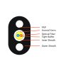 2F All Dielectric FTTH Flat Drop Cable -4.5x8.0mm