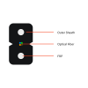 4 Cores 2x3mm Butterfly flat FTTH drop cable