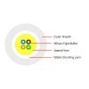 1F-4F 4.5mm LSZH FTTH Drop cable G657A2 1000N