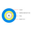 16F Micro-fiber Armored Cable 3.0mm OD for MPO