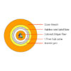 16F Micro-fiber double sheath Armored Cable 3.50mm OD for MPO