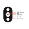 2-12F All Dielectric Flat Drop cable-Wet type
