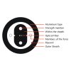 1-4cores No-Armored Round Duct FTTH drop cable