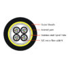 48F（4x12F）Micro-fiber Armored 7.0mm OD Cable