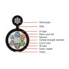 72F Aerial Self-supporting Fig 8 Stranded Loose Tube Armored Cable GYFTC8A