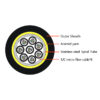 96F（8x12F）Micro-fiber Armored 9.0mm OD Cable