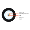 2-12F 6.0mm Central Loose Tube cable with Jelly +Glass Yarn