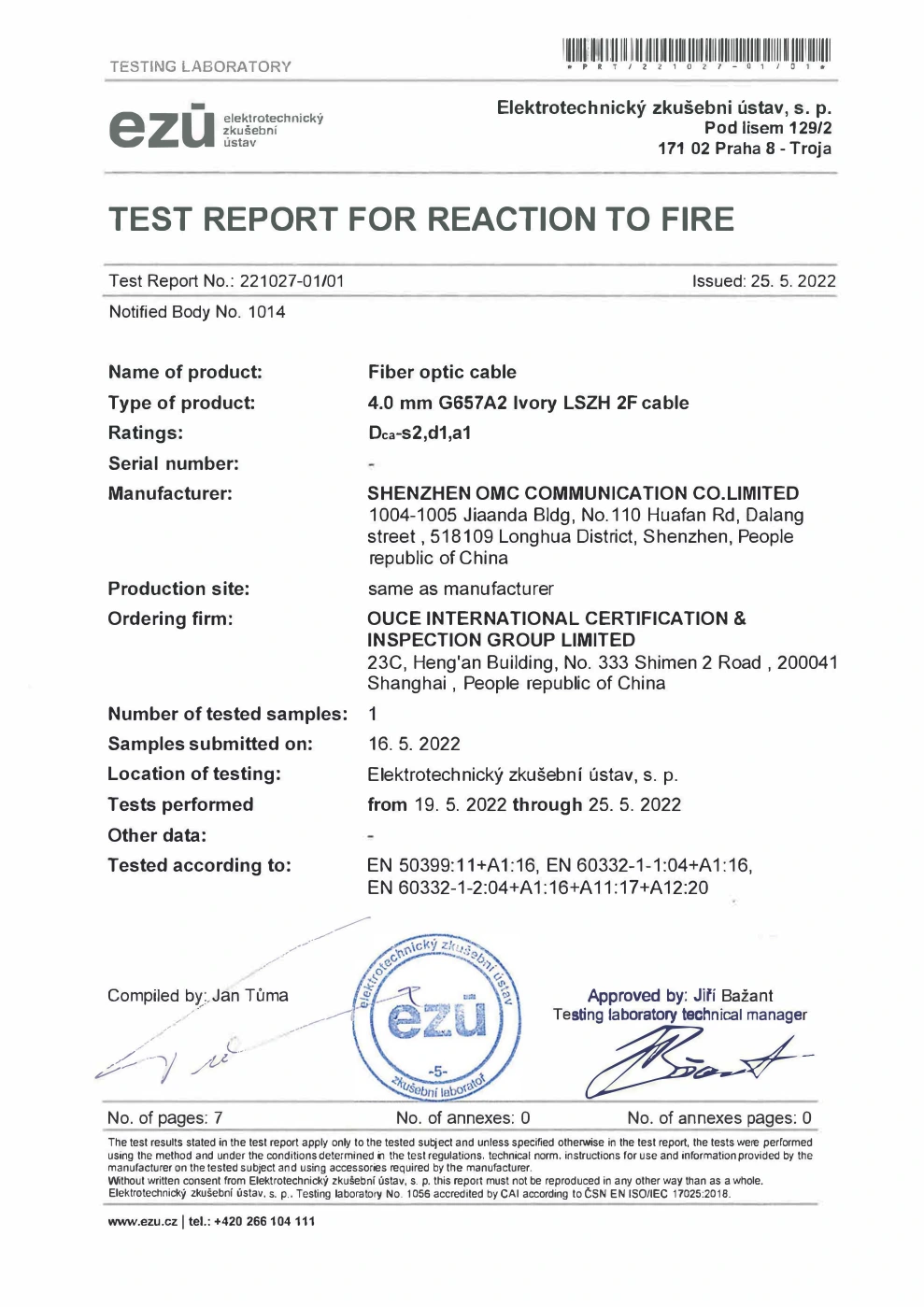Dca Test Result 4.2mm 2f A2
