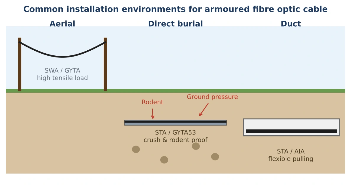 Armoured Fibre Optic Cable2