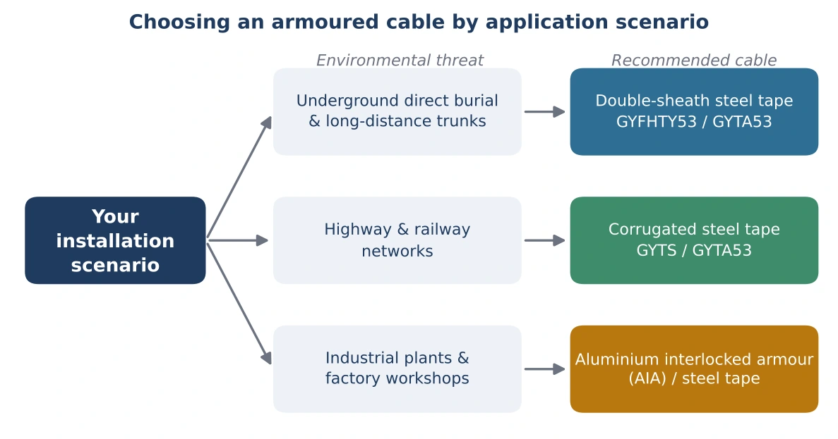 Armoured Fibre Optic Cable3